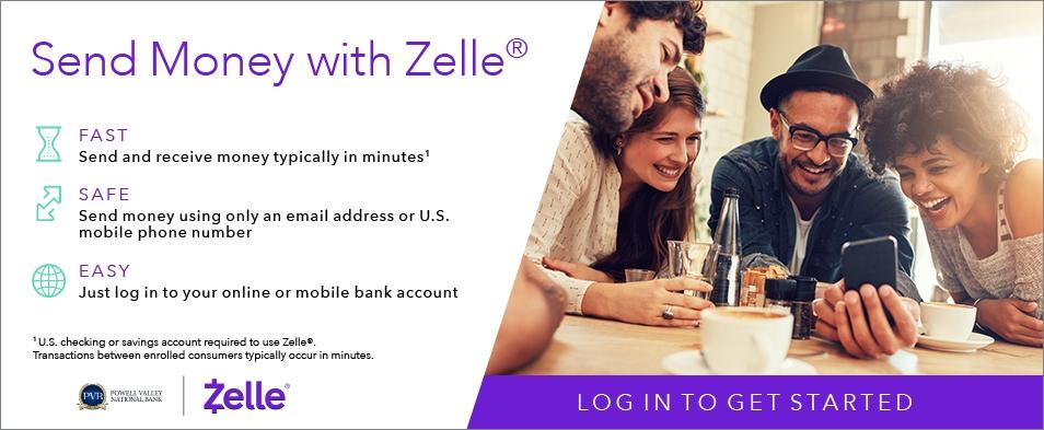 Send money with Zelle banner
